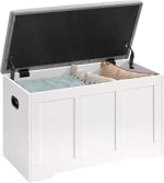 VASAGLE Banco Arcón con Tapa, 2 Bisagras de Seguridad por 50.99€