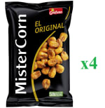 4 x Maíz frito barbacoa MisterCorn bolsa 160 g por 4.24€