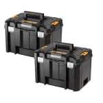 2 coffrets de transport TSTAK VI - DEWALT à 45€