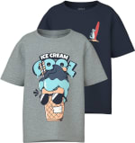 NAME IT NMMVAGNO 2P SS LOOSE TOP - Jongens T-shirts voor €8 bij Bol