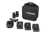 PARKSIDE PERFORMANCE 12V Cordless Drill Driver Starter Set (43-piece) for £39.99