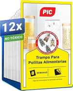 12 tiras PIC Trampa Polillas Adhesivas Eficaces para Determinar Infestación por 8,95€