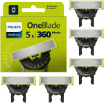 Philips OneBlade Original 360 mesjes (5 stuks) voor €34,99 bij Amazon