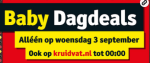 Baby dagdeals bij Kruidvat