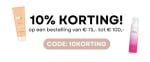 10% korting bij besteding van €75 to €100 bij Haarpro