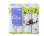 64 rollos Papel higiénico 3 capas ultra confort Carrefour 2x32 unidades a solo 18,65€