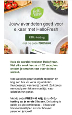40 euro korting op je eerste 2 boxen met de code