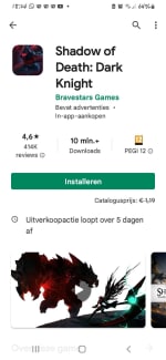 Shadow of death dark night voor Android gratis in de Google Playstore