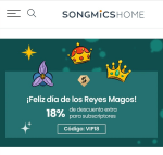 -18% para Suscriptores de Songmics.