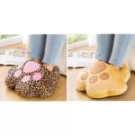 Calentador de pies en forma de garra de felino, Eléctrico, usb