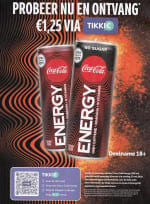 1,25 euro korting op Coca Cola Energy dmv tikkie