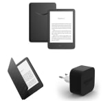 Kindle 2024 de 16 GB sin anuncios funda de tela de Amazon y adaptador de corriente Amazon Powerfast de 9 W por 151,18€