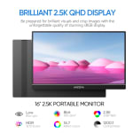 Monitor portátil 2K de 16 pulgadas ARZOPA por 111,32€