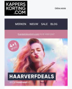 4+1 gratis op alle haarverf