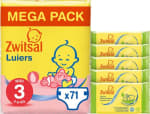 Zwitsal Luiers Maat 3, 71 luiers en 325 Billendoekjes Lotion voor €10,99