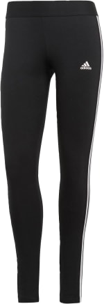 adidas Women's 3 Stripes Leggings – Black/White – £9.25