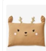Funda de almohada bebé Cervatillo Green Forest - beige oscuro liso con motivos por 8,44€