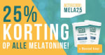 25% korting op álle melatonine producten