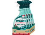 Sanytol Limpiador Desinfectante Multiusos, Elimina Bacterias, Hongos y Virus Sin Lejía Perfume Eucaliptus 4 x 750ml = 3L por 7,93€