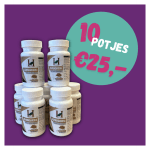 10 potjes ashwagandha voor 25 euro