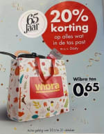 20% korting op alles in je tas bij Wibra