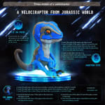 Fingertip Blue Interactive Baby Dinosaur Smart Touch Induction Pet voor €12,69 dmv code