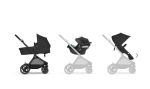 Poussette trio combinée 3en1 Eos Basic Black Moon Black à 343,56 €