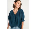 Blusa bordada Old Navy manga larga por $11.990
