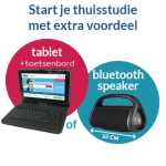 Actie bij NHA Thuisstudies: Gratis tablet of bluetooth speaker