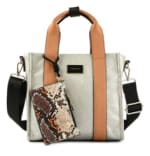 Cartera bandolera Amphora plateada por $19.990