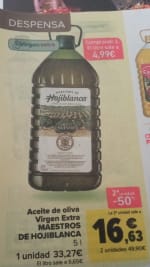 10 litros de aceite de oliva virgen extra Hojiblanca por 49,90€