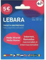 Tarjeta SIM de lebara con 5€ de saldo - GRATIS