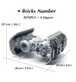 Caza TIE Imperial 450 pzs + 3 Figuras Bloques de Construccion 75300 por 16,22€