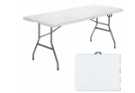 Mesa Plegable Resina Reforzada 180x70x74cm Estructura de Acero y Pies Antideslizantes por 38,90€ (Nuevos usuarios por 29,19€)