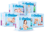 2 Muestra gratis de pañales Chelino varias tallas