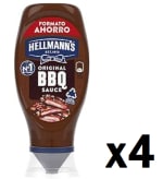 4 Botes de Hellmann's Salsa Barbacoa Bocabajo 430 ml por 8.62€