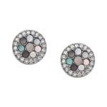 Fossil Pendientes de Botón para Mujer, Acero Inoxidable por 24,75€