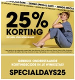 Ziengs kortingscode: 25% korting op heel vele nieuwe schoenen