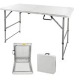Mesa Plegable 122cm Altura Ajustable por $581 en Mercado Libre