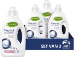 3x 20 wasbeurten Neutral Vloeibaar Wasmiddel voor €14,92 bij Bol
