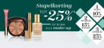 Tot 25% stapelkorting op bijna alle make-up merken bij Douglas