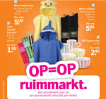 Op=opruimmarkt met hoge kortingen op diverse artikelen bij de AH