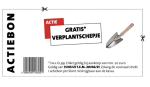 gratis verplantschepje twv 1,99 euro bij aankoop van 20 euro