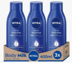 NIVEA Body Milk Loción Corporal Nutritivo 400ml - Pack de 3 unidades por 12€