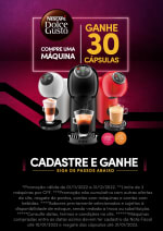 Compre Máquina da Dolce Gusto e ganhe 30 cápsulas gratuitamente