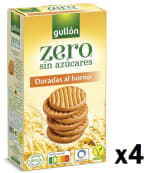 4 Paquetes de Galletas doradas al horno sin azúcares Zero Gullón 330 g. por 6.57€