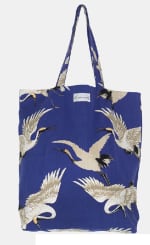 Bolso de Terciopelo Azul Real con Diseño de Pavos Reales One Hundred Stars por 22.5€