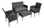 Sala de Jardín Amulay Rattan 3 Sillas + Mesa $2,999 | Mercado Libre
