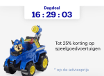 tot -25% korting op speelgoedvoertuigen