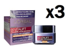 3 Botes de L'Oreal Paris Dermo Expertise Crema rellenadora intensiva con Ácido Hialurónico y SPF 50, Protegiendo de los rayos UVB y UVA, 50 ml por 29.36€